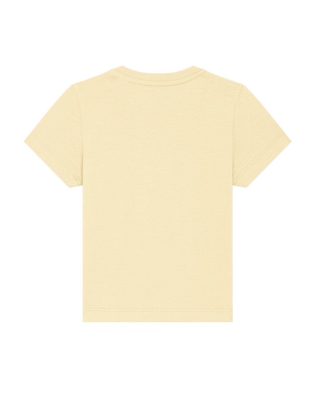 Baby T-Shirt in Buttergelb – Rückansicht