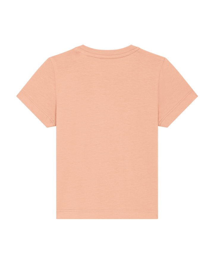 Baby T-Shirt in Pfirsich – Rückansicht