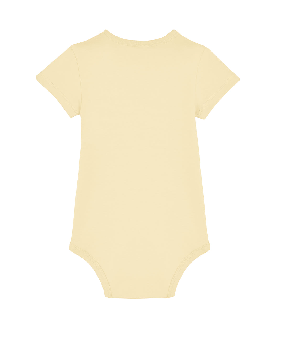 Baby Body in Buttergelb – Rückansicht
