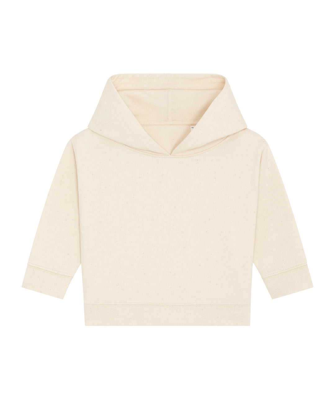 Baby Hoodie in Natur – Vorderansicht