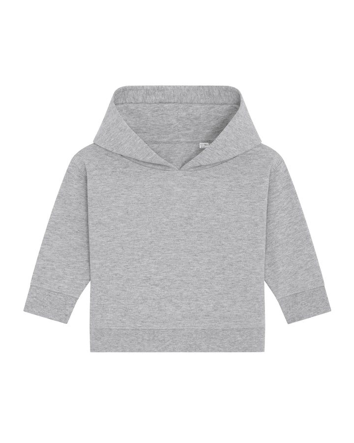Baby Hoodie in Grau – Vorderansicht