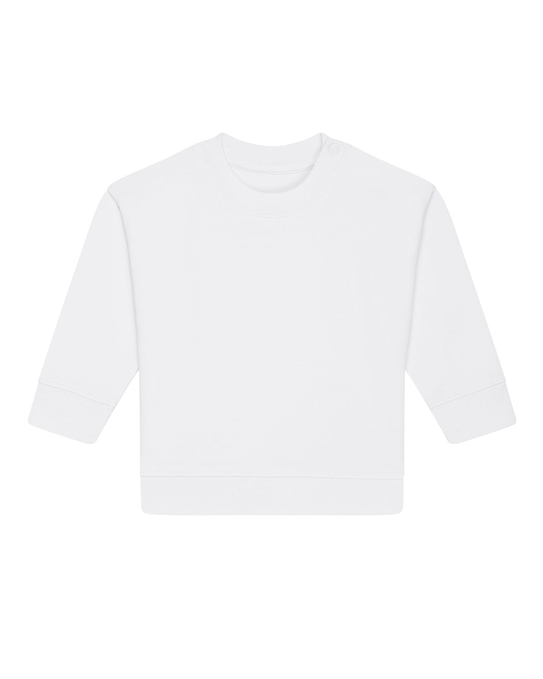 Baby Sweatshirt in Weiß – Vorderansicht