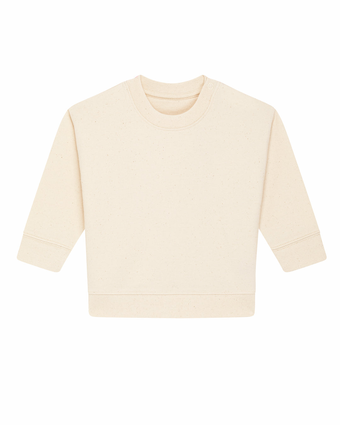 Baby Sweatshirt in Natur – Vorderansicht