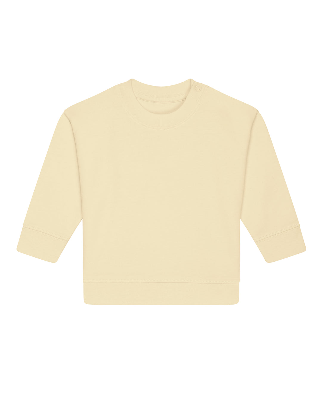 Baby Sweatshirt in Buttergelb – Vorderansicht
