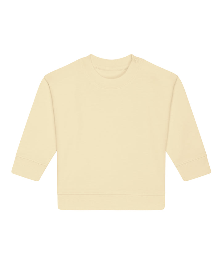 Baby Sweatshirt in Buttergelb – Vorderansicht
