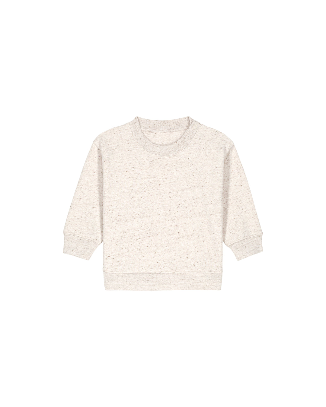 Baby Sweatshirt in Hellgrau – Vorderansicht