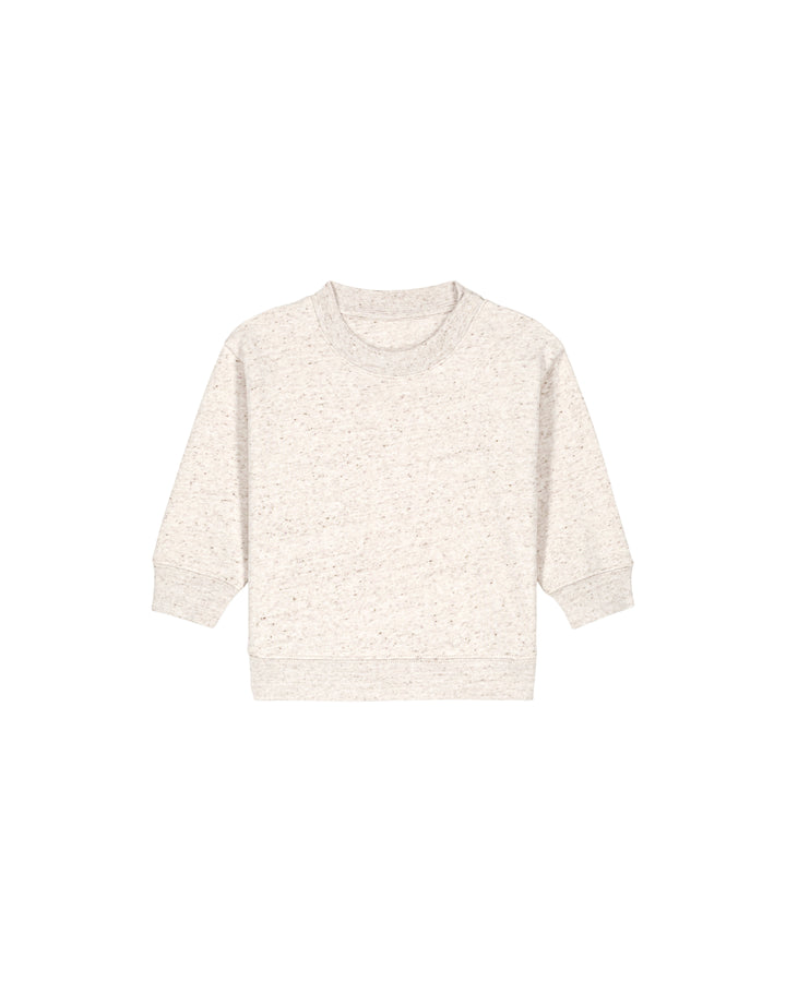 Baby Sweatshirt in Hellgrau – Vorderansicht