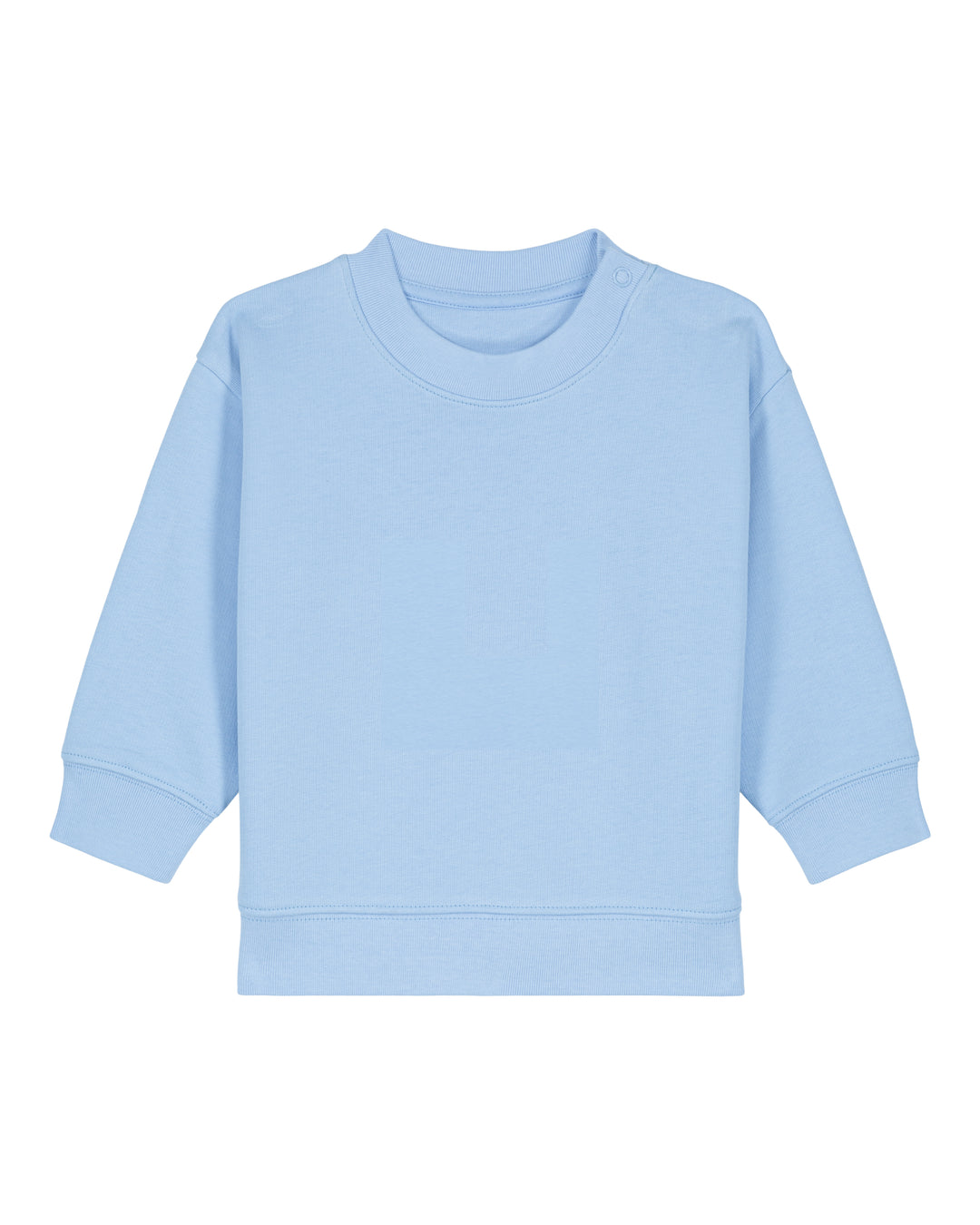 Baby Sweatshirt in Jeansblau – Vorderansicht