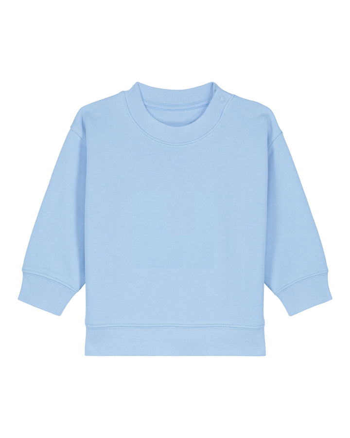 Baby Sweatshirt in Jeansblau – Vorderansicht