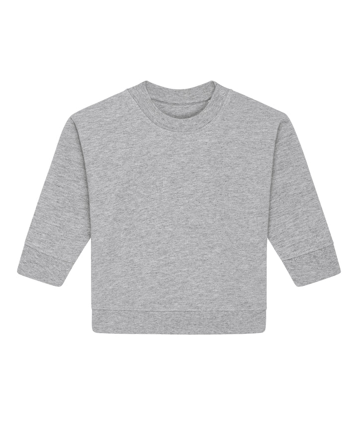 Baby Sweatshirt in Grau – Vorderansicht
