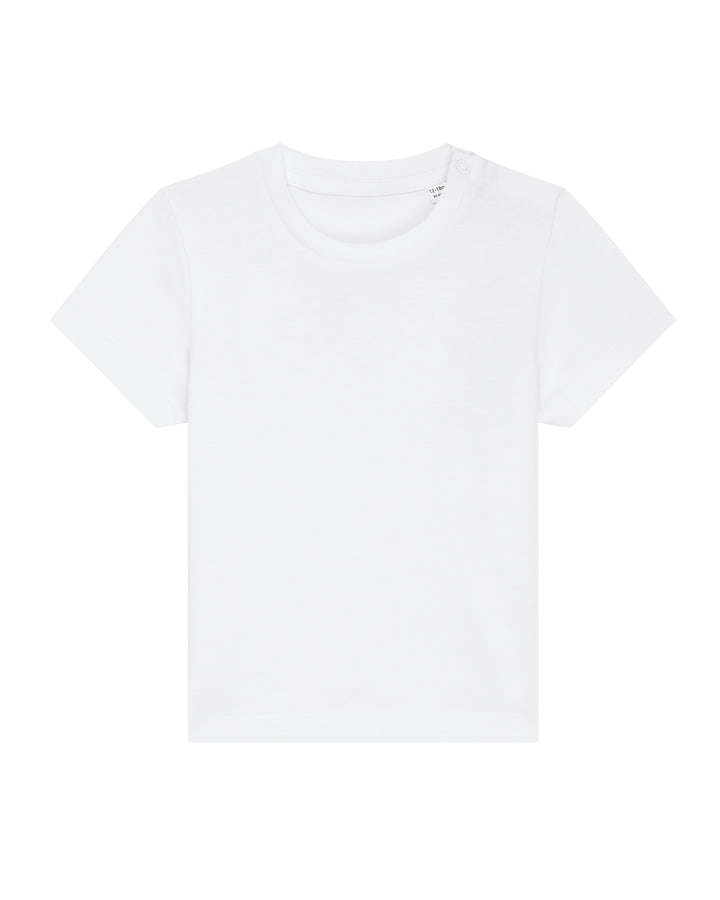 Baby T-Shirt in Weiß – Vorderansicht