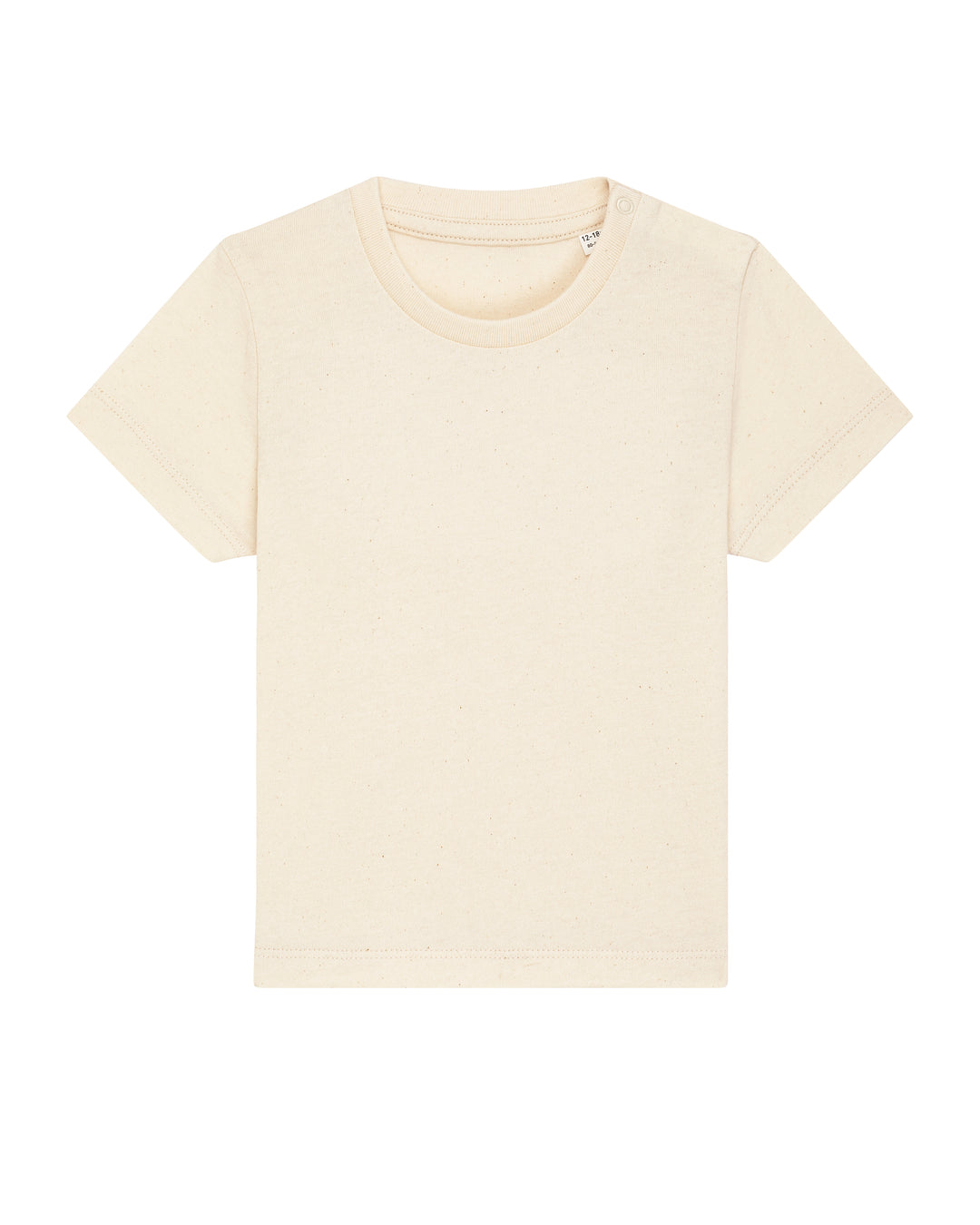 Baby T-Shirt in Natur – Vorderansicht