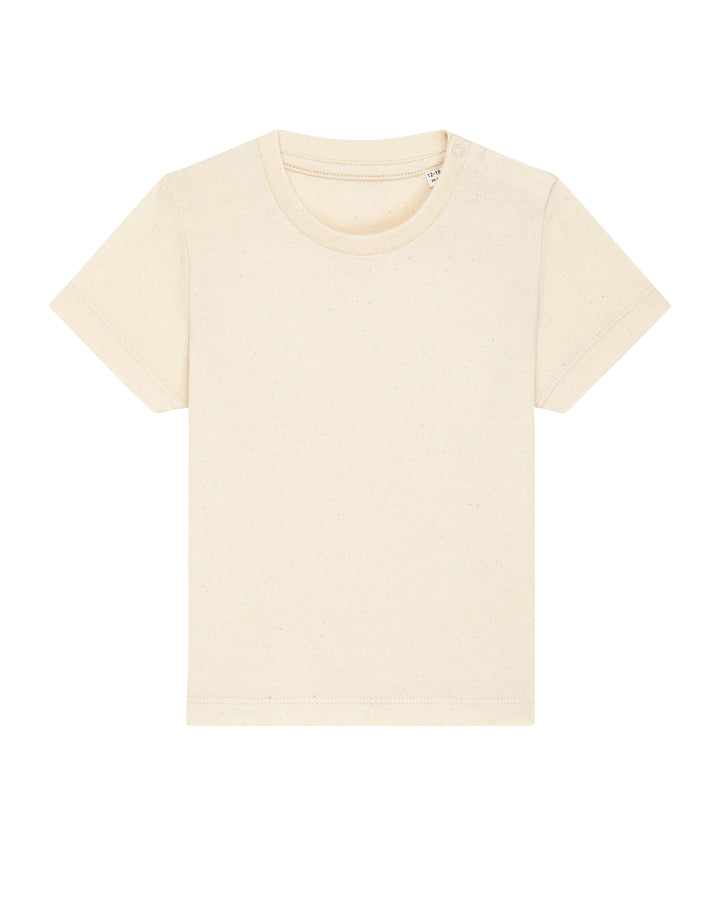 Baby T-Shirt in Natur – Vorderansicht