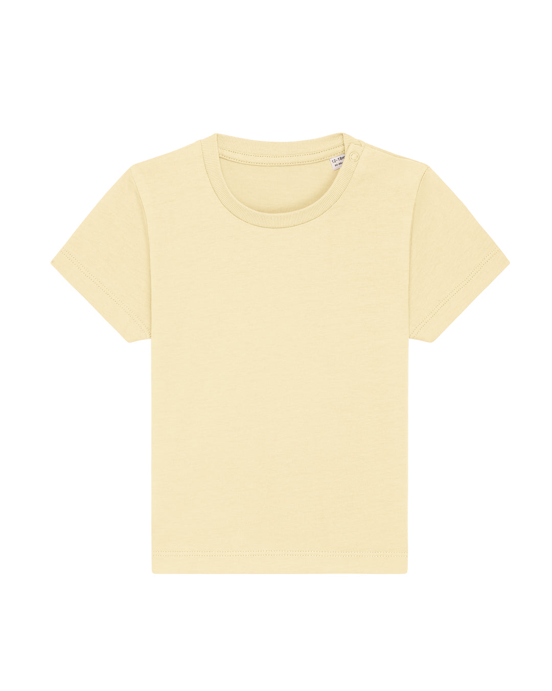Baby T-Shirt in Buttergelb – Vorderansicht
