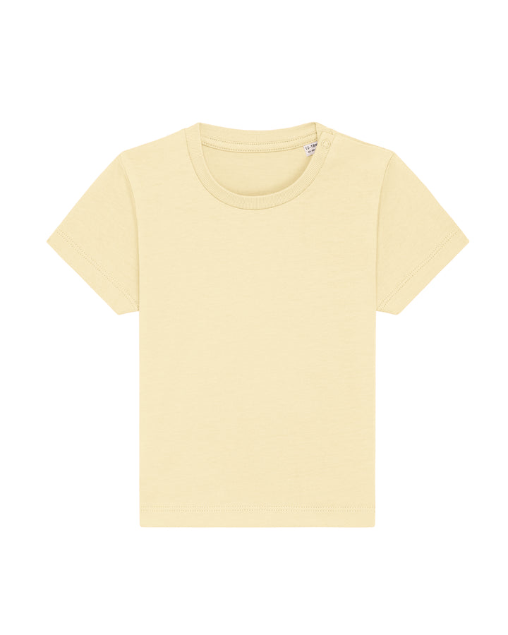 Baby T-Shirt in Buttergelb – Vorderansicht