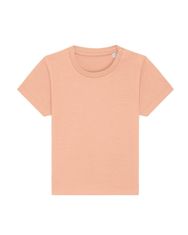 Baby T-Shirt in Pfirsich – Vorderansicht