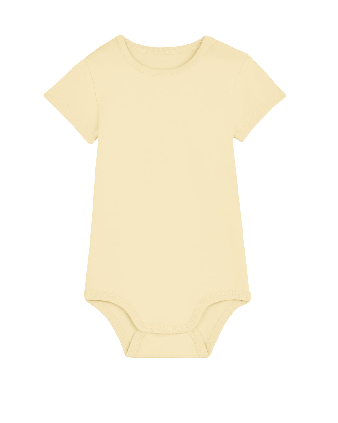 Baby Body in Buttergelb – Vorderansicht