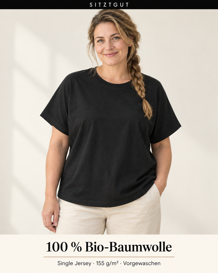 Sitztgut T-Shirt Schwarz - Material
