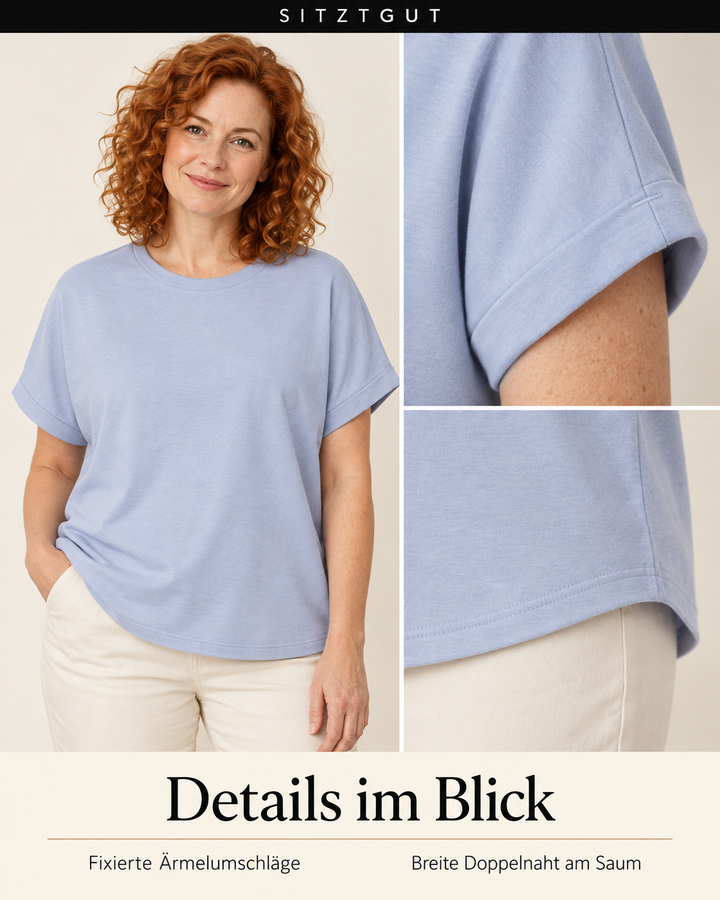 Sitztgut T-Shirt Hellblau - Details
