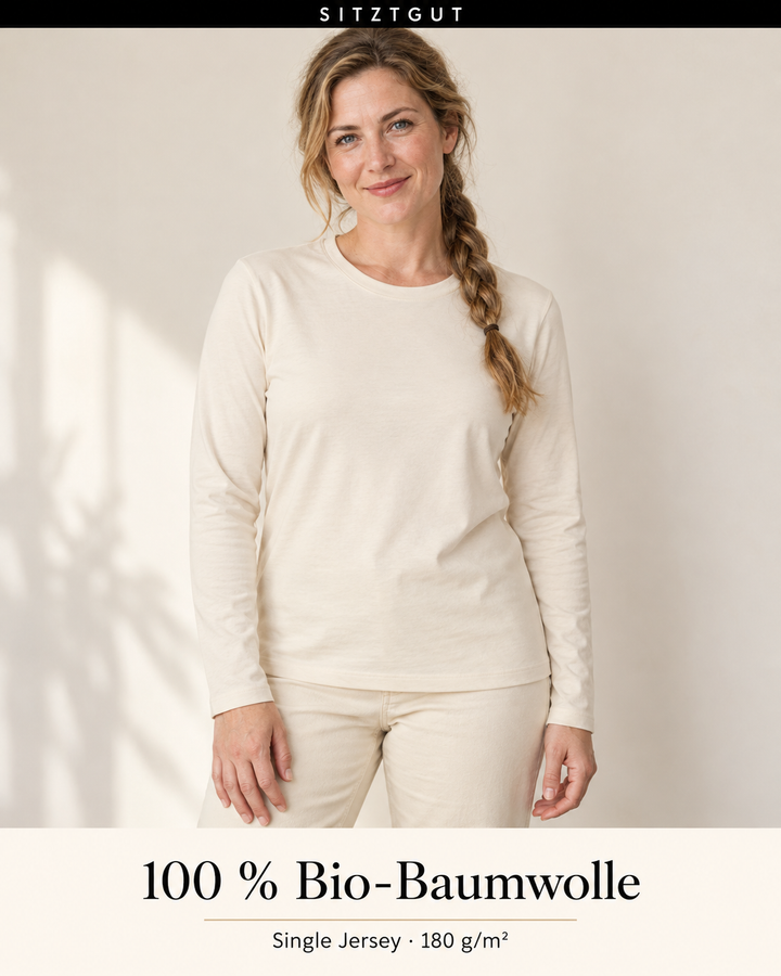 Sitztgut Longsleeve Natur - Material