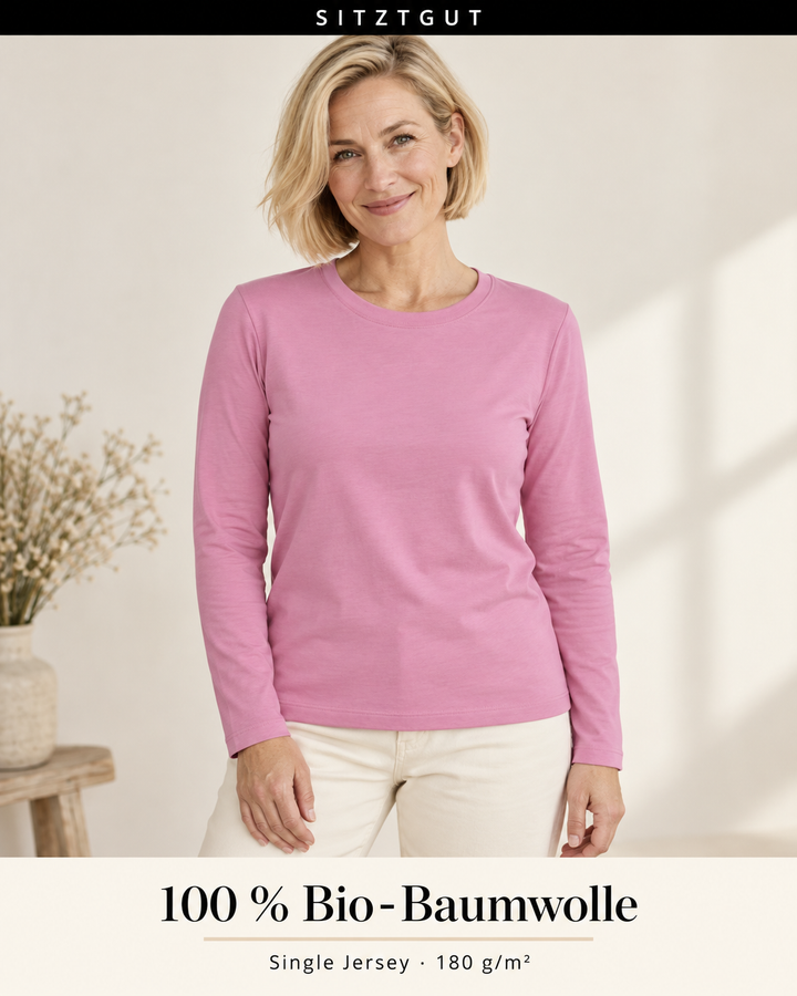 Sitztgut Longsleeve Rosa - Material