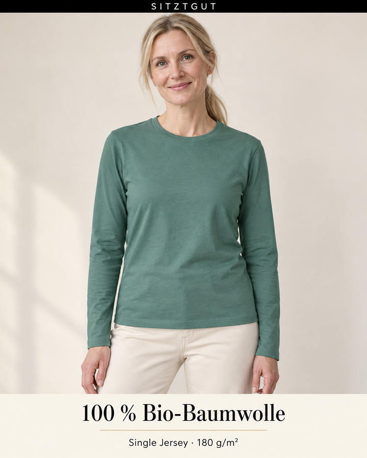 Sitztgut Longsleeve Grün - Material