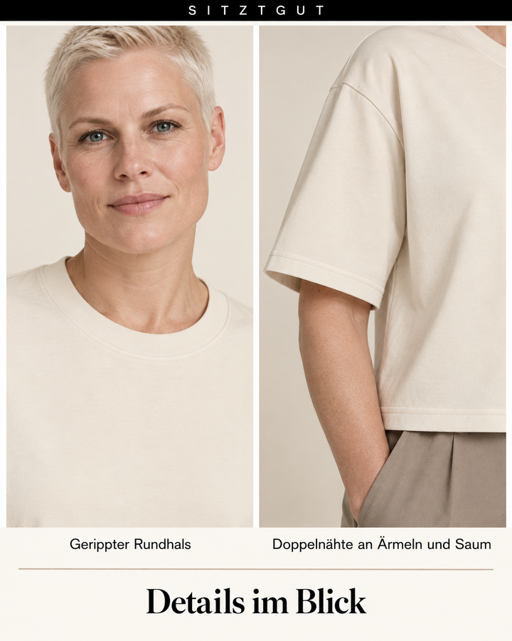 Sitztgut T-Shirt Natur - Details