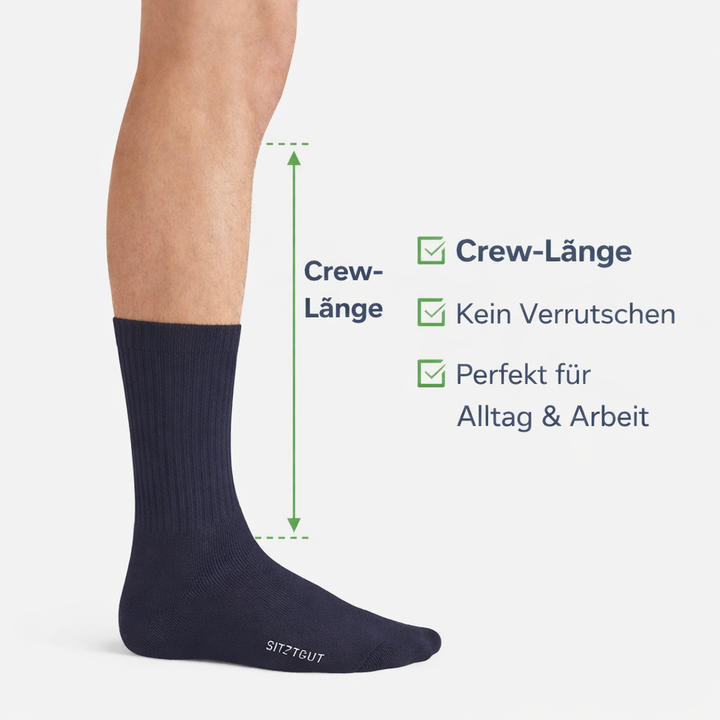 Sitztgut Herren Socken Hoch | Hochwertig | Bequem