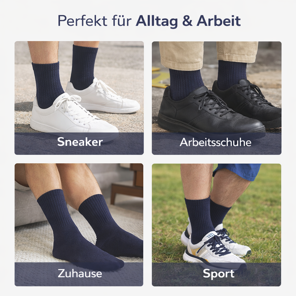 Sitztgut Herren Socken Hoch | Hochwertig | Bequem