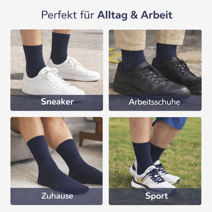 Sitztgut Herren Socken Hoch | Hochwertig | Bequem