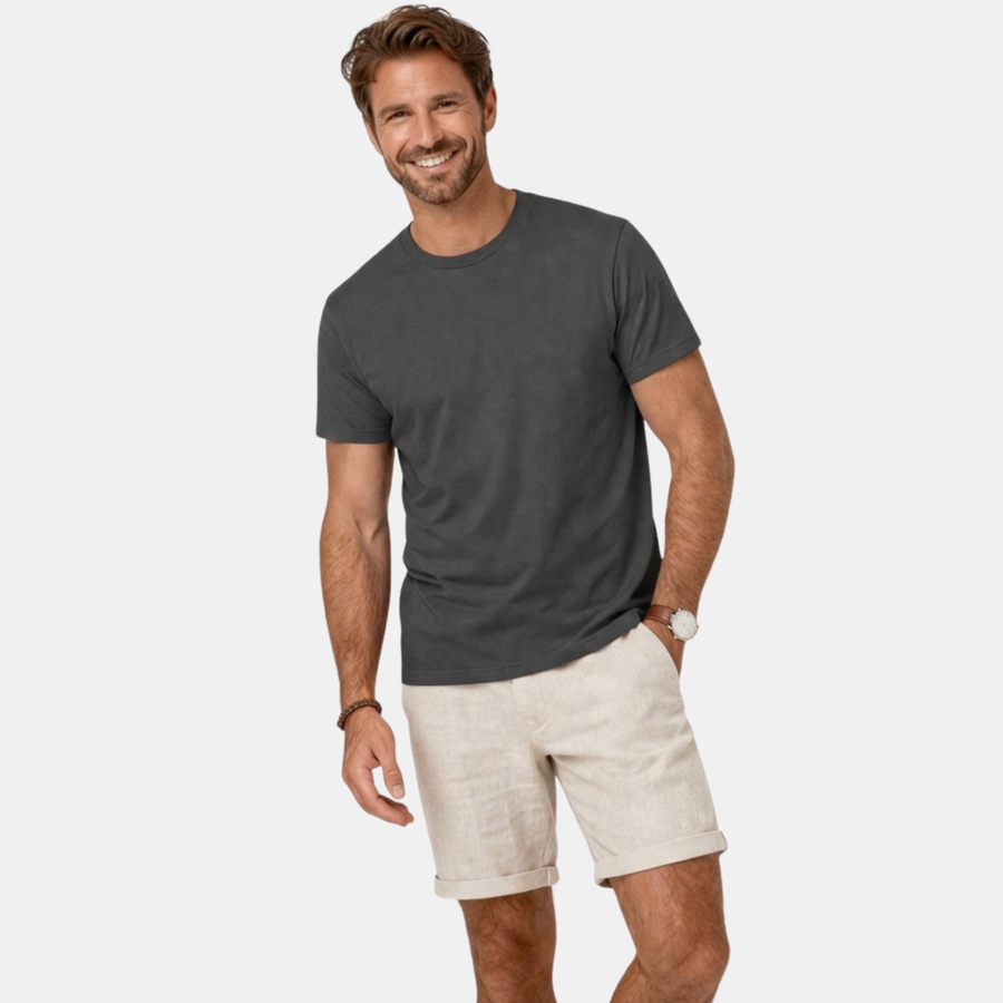 Casual Sitztgut T-Shirt Grau aus Bio-Baumwolle