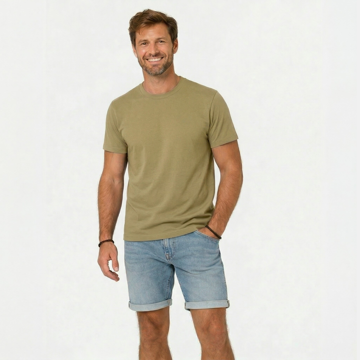 Casual Sitztgut T-Shirt Olive Grün aus Bio-Baumwolle