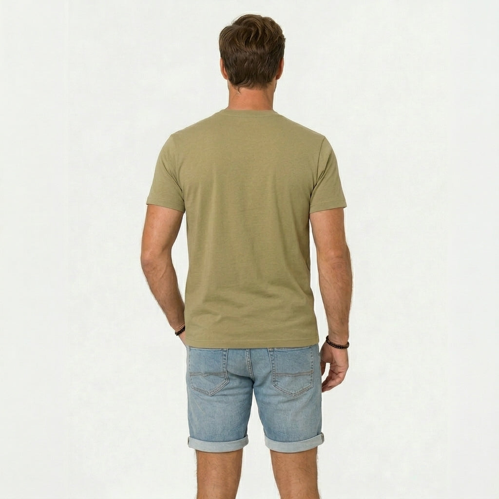 Casual Sitztgut T-Shirt Olive Grün aus Bio-Baumwolle