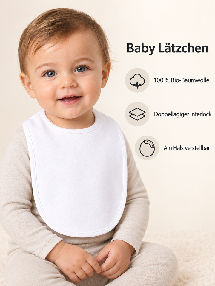 Baby Lätzchen in Weiß – Produktdetails