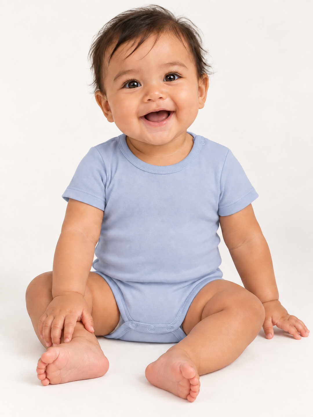 Baby Body in Hellblau – Modelansicht