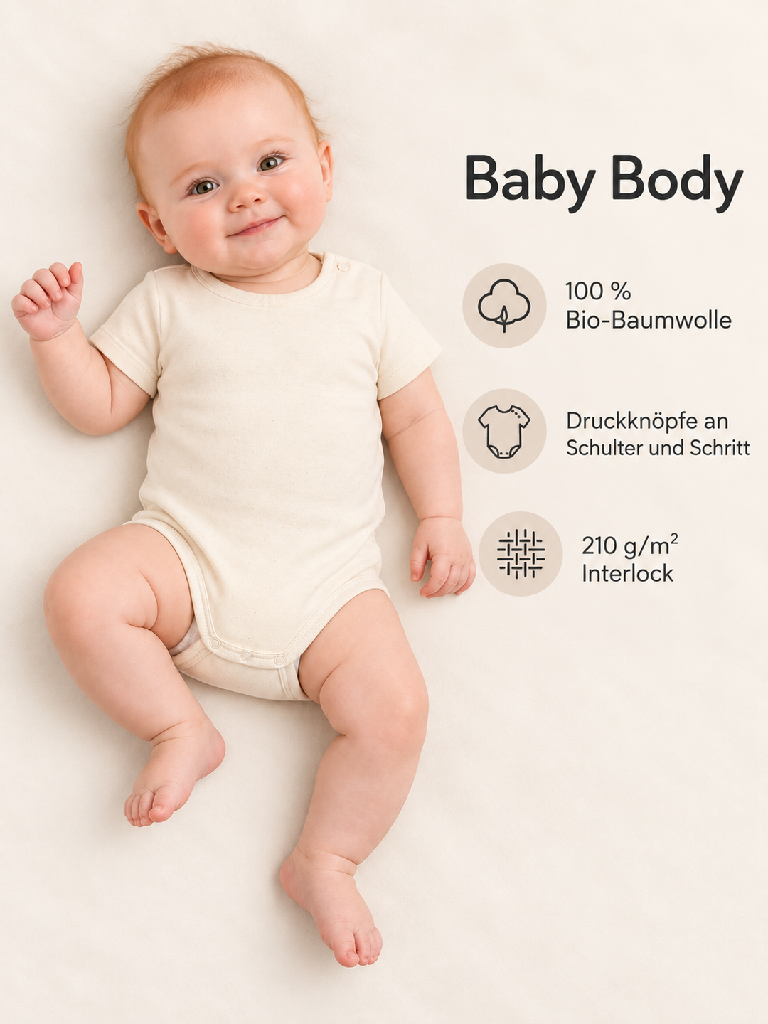Baby Body in Natur – Produktdetails