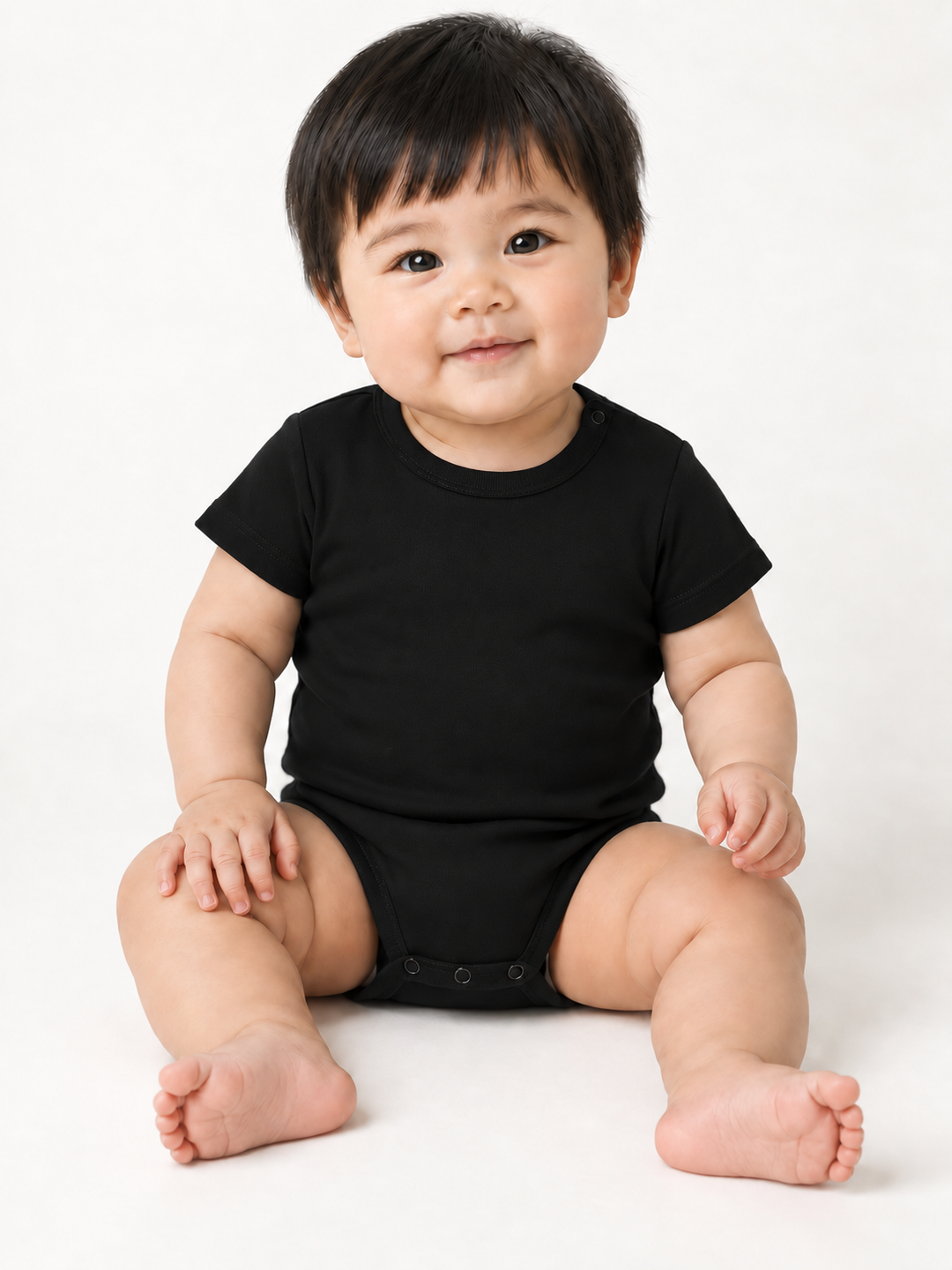 Baby Body in Schwarz – Modelansicht