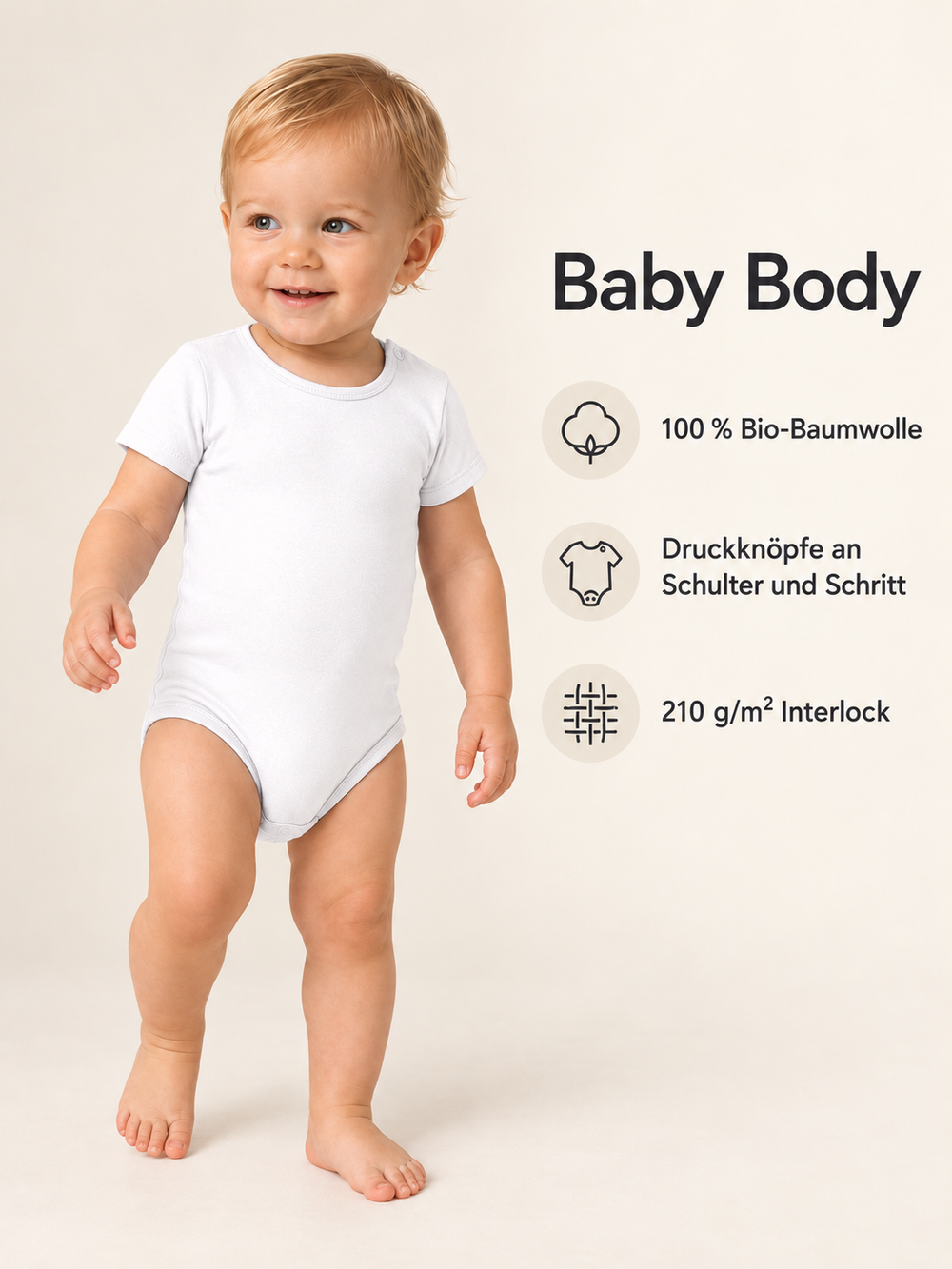 Baby Body in Weiß – Produktdetails
