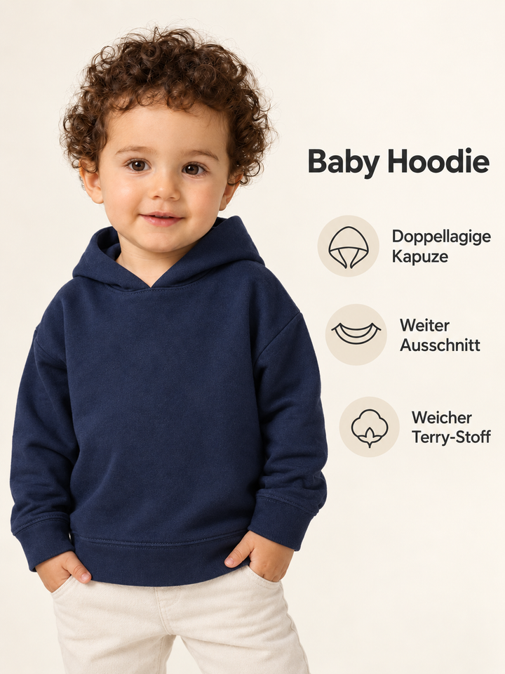 Baby Hoodie in Navy – Produktdetails