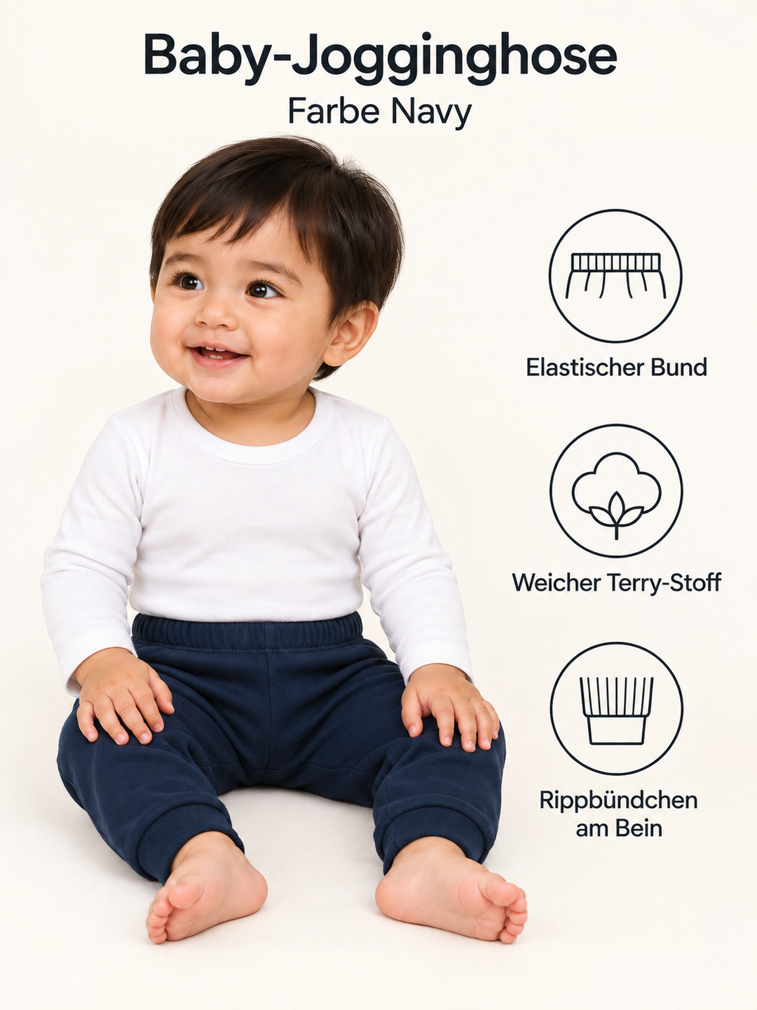Baby Jogginghose in Navy – Produktdetails