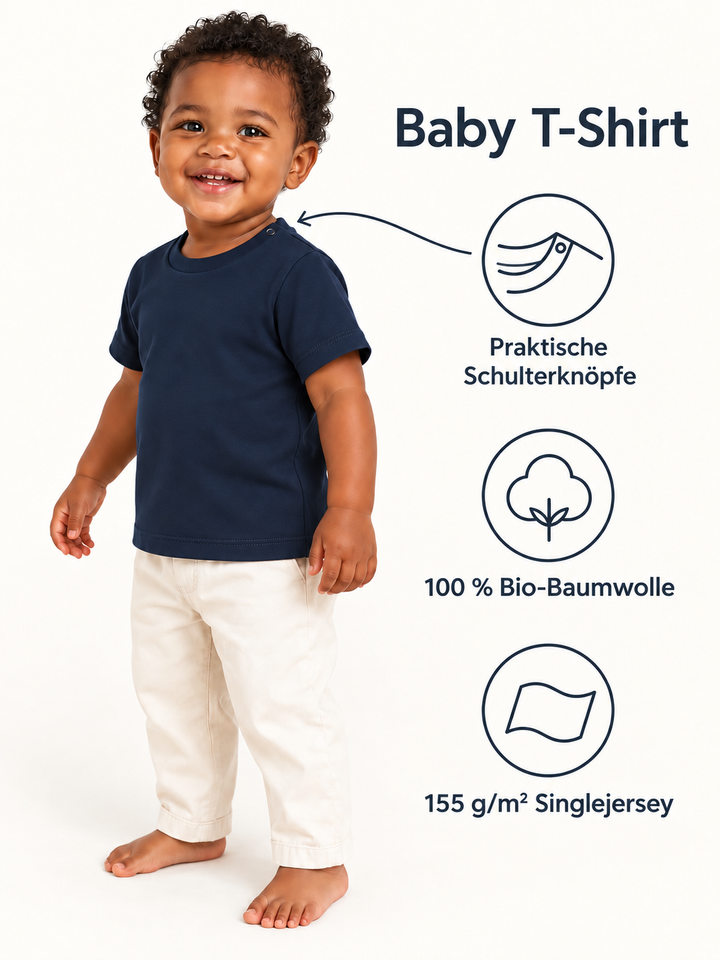 Baby T-Shirt in Navy – Produktdetails
