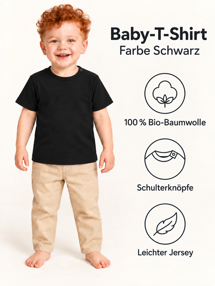 Baby T-Shirt in Schwarz – Produktdetails
