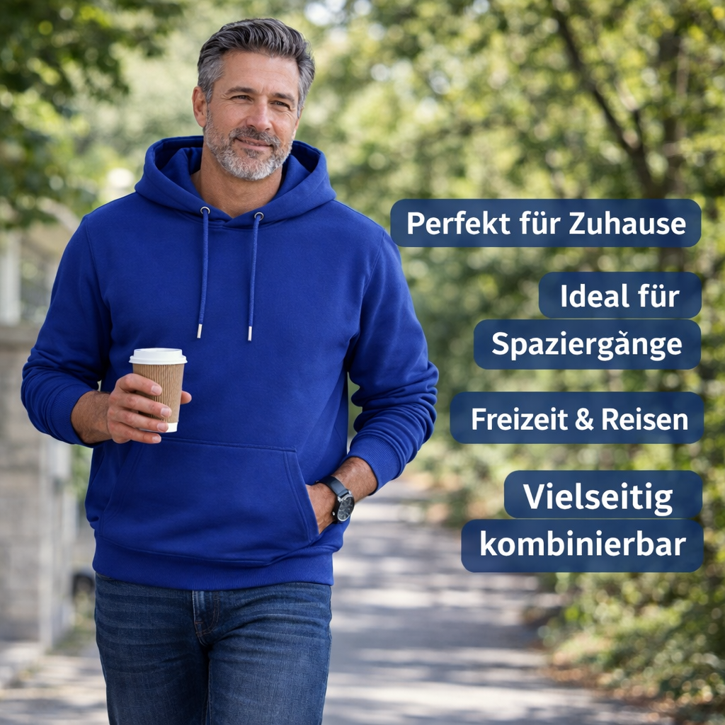 Der Sitztgut Hoodie aus Bio-Baumwolle