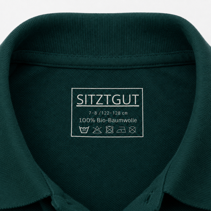 Sitztgut Kinder Polo-Shirt aus Bio-Baumwolle