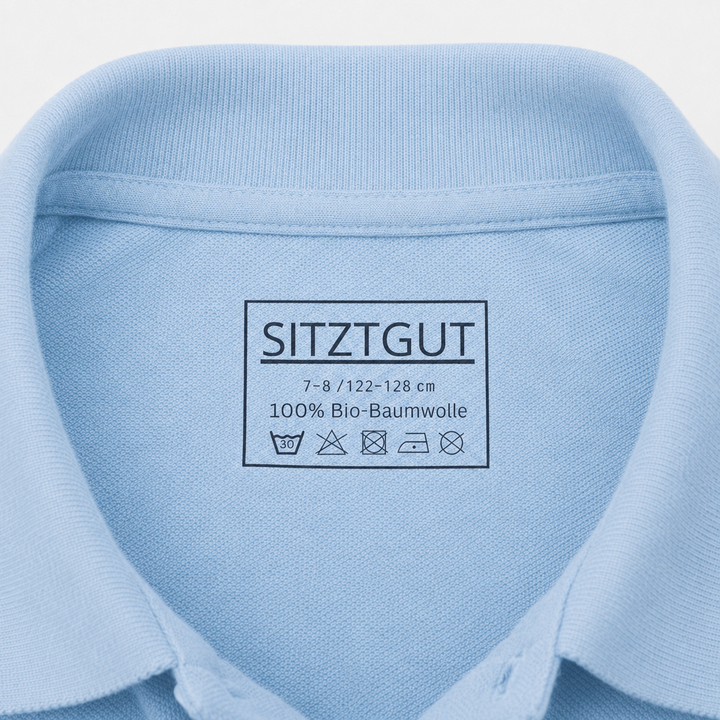 Sitztgut Kinder Polo-Shirt aus Bio-Baumwolle