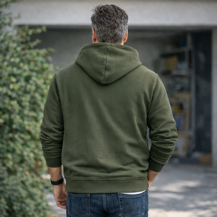 Der Sitztgut Hoodie aus Bio-Baumwolle