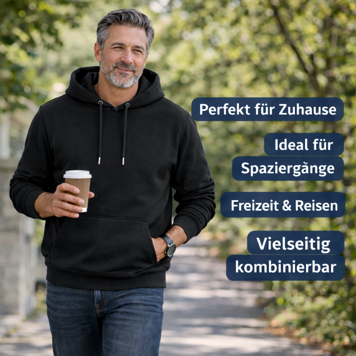 Der Sitztgut Hoodie aus Bio-Baumwolle