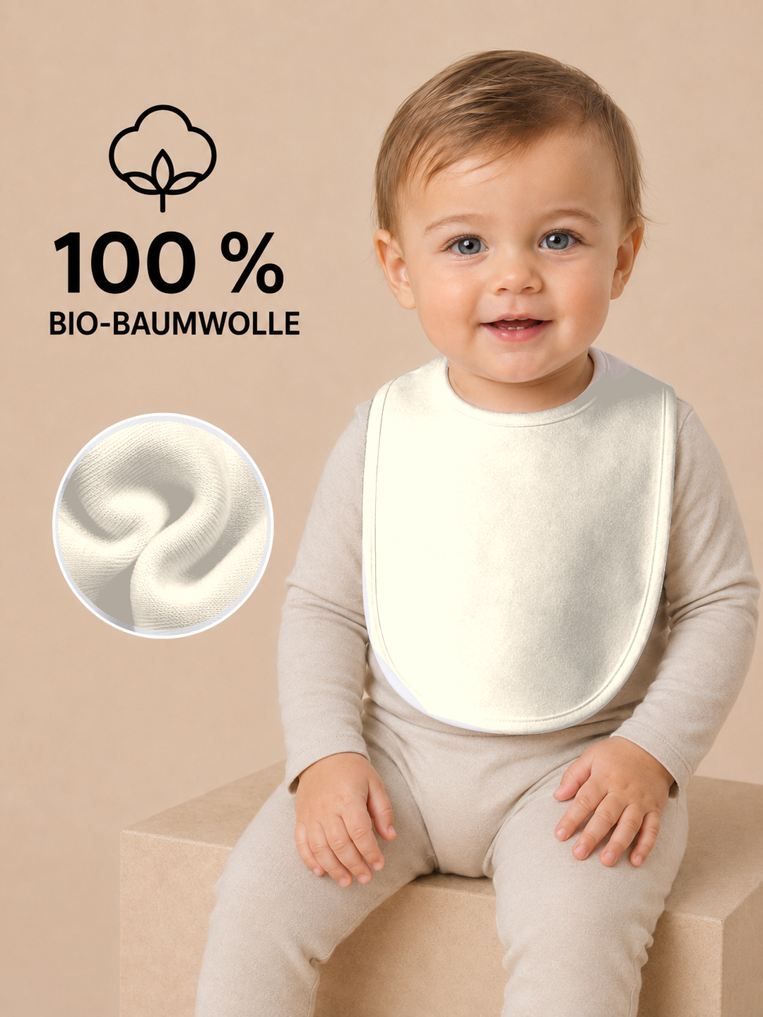 Sitztgut Baby Lätzchen aus Bio-Baumwolle