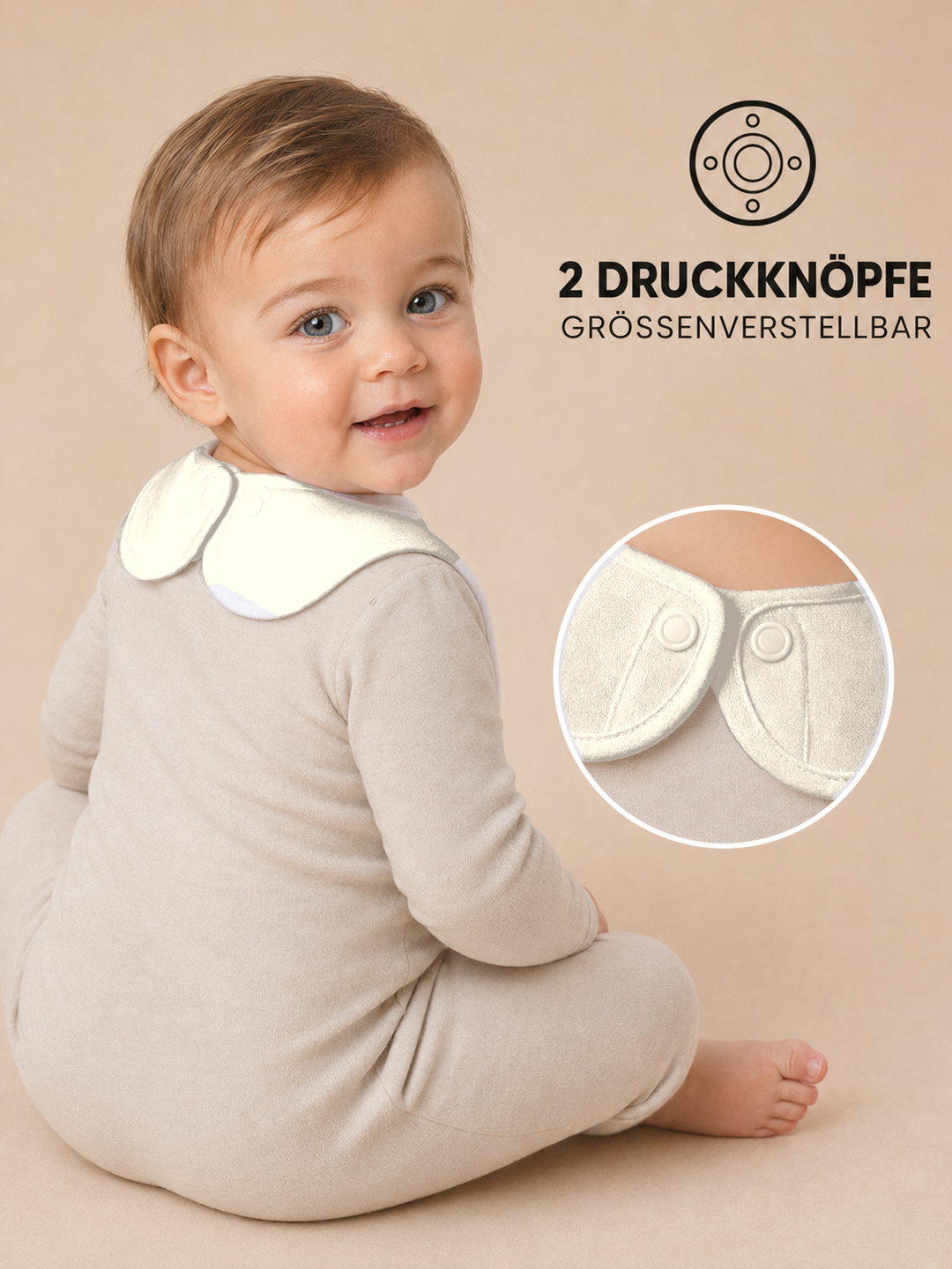 Sitztgut Baby Lätzchen aus Bio-Baumwolle