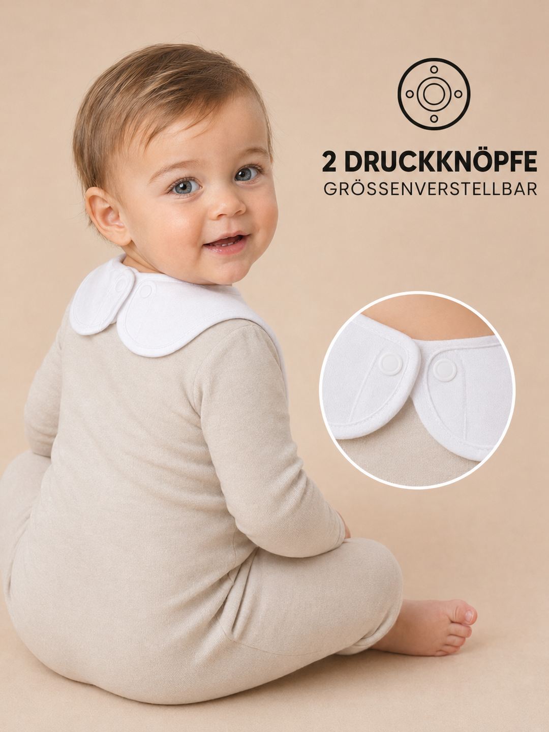 Sitztgut Baby Lätzchen aus Bio-Baumwolle